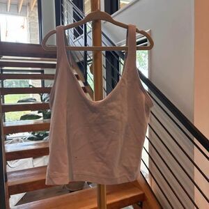 Gray Aligned crop Lululemon tank- size 4